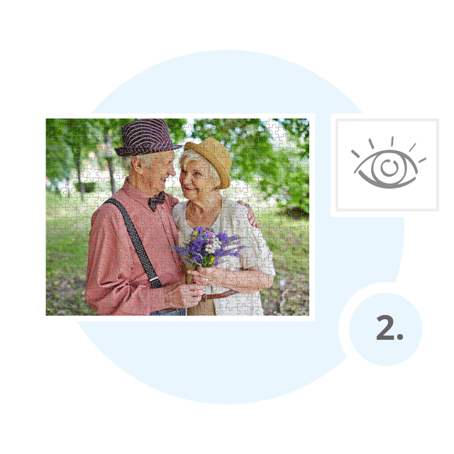 Create a 500 piece photo jigsaw puzzle - step 2