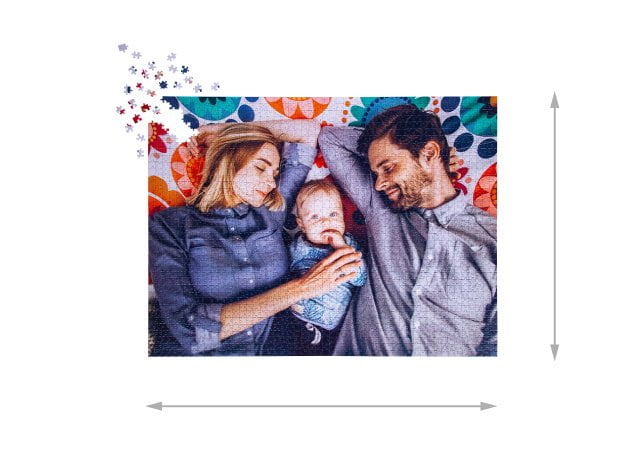 Size of the assembled puzzle