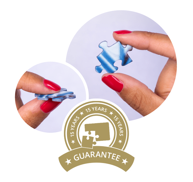 Personalised photo puzzles with 15-year guarantee