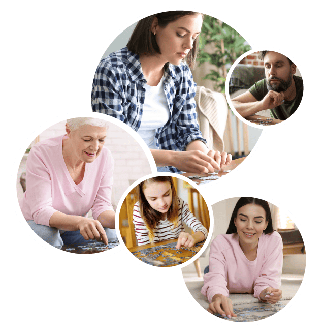 Meditate with a 100 piece jigsaw puzzle