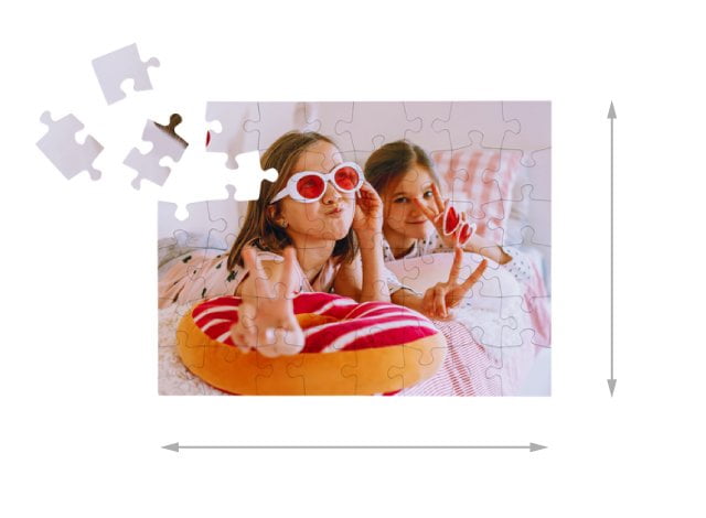 Size of the assembled puzzle